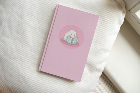 Pink Book Blob Cute Hardcover Journal